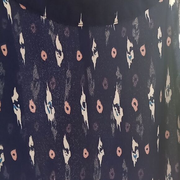 Artisananony sheer top navy blue size medium - Picture 6 of 7